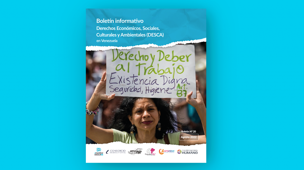 Vigésimo boletín diagnóstico de los DESCA en Venezuela