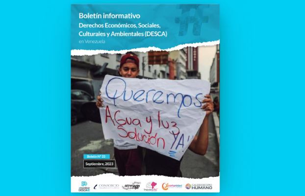 Trigésimo tercer boletín diagnóstico de los DESCA en Venezuela
