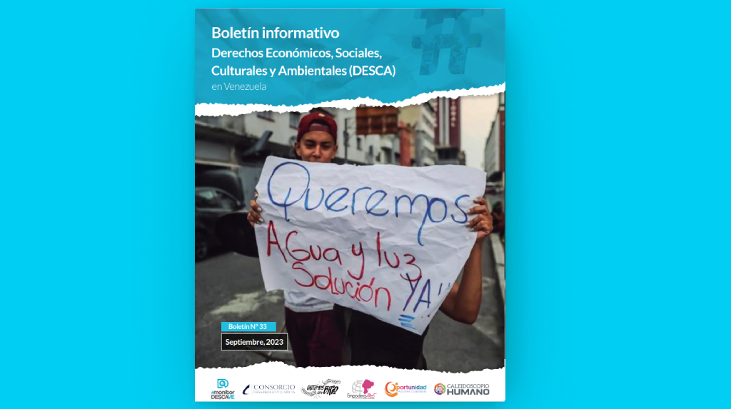 Trigésimo tercer boletín diagnóstico de los DESCA en Venezuela